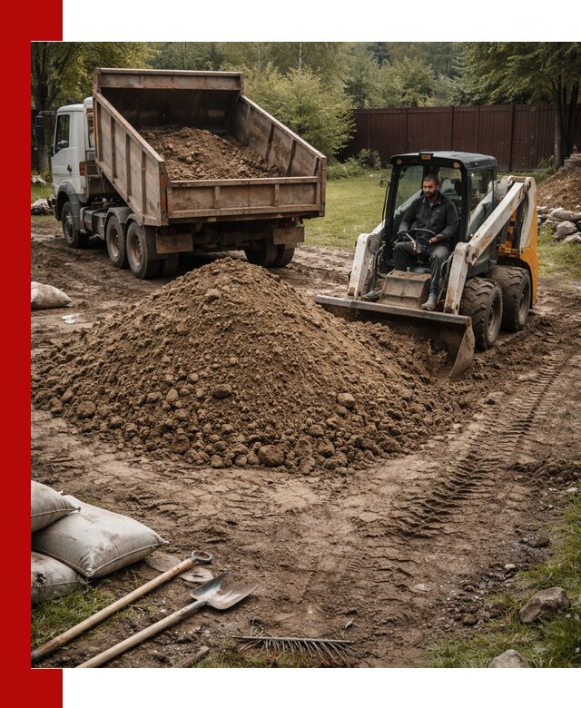 Суглинок для планировки участков в Ноябрьске с доставкой и выгрузкой