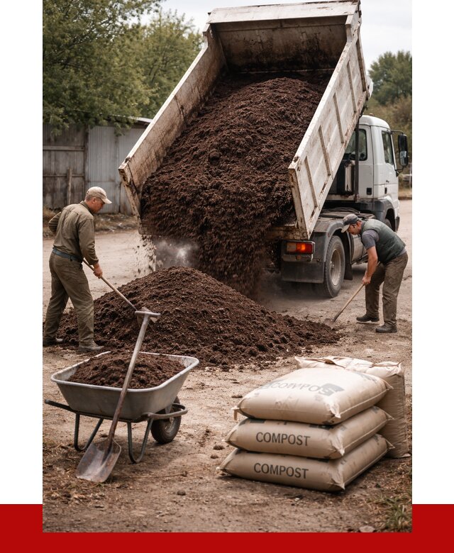 Купить компост в Ноябрьске от 4255 р. за куб с доставкой | ПРОНЕРУДНбс
