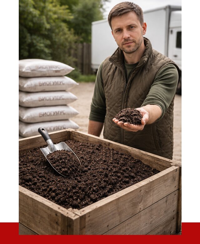 Купить биогумус в Ноябрьске с доставкой от 8611 р. за куб | ПРОНЕРУДНбс