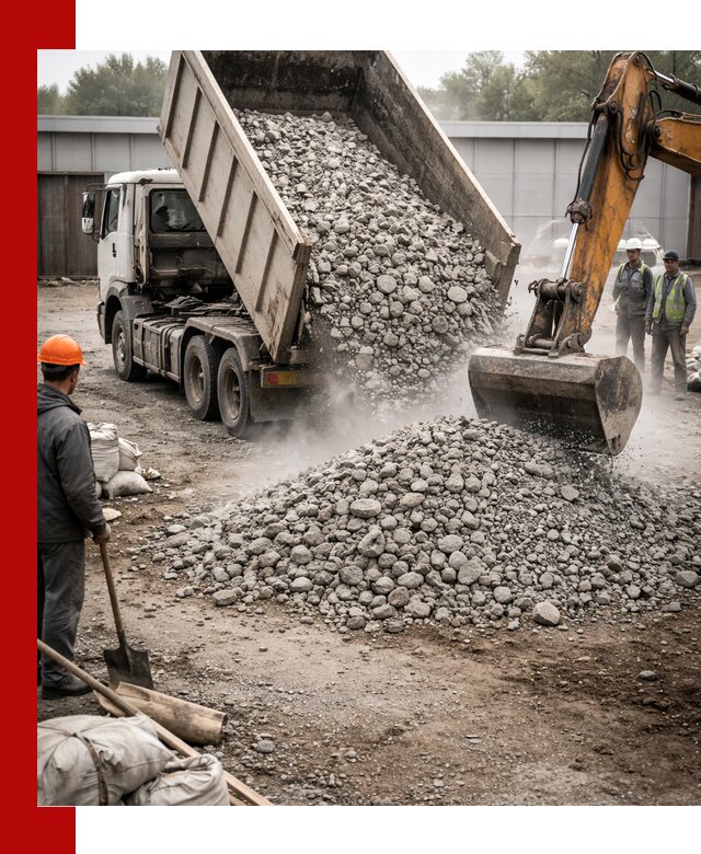 Доставка дробленого бетона в Ноябрьске оптом и в розницу