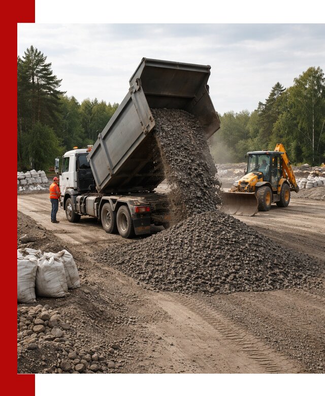 Доставка дробленого асфальта в Ноябрьске для дорожных работ