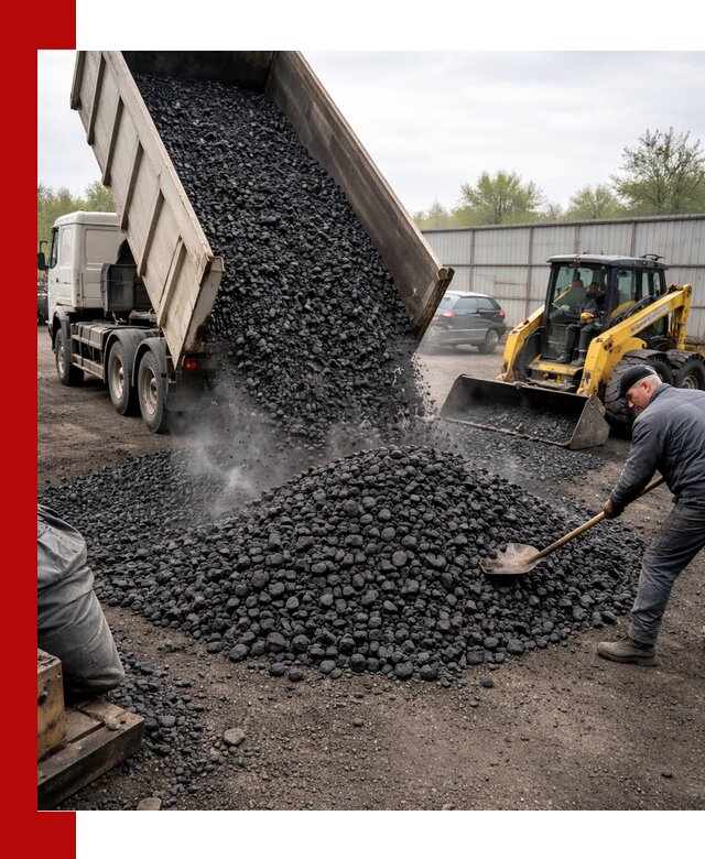 Доставка угля орех в Ноябрьске оптом и в розницу
