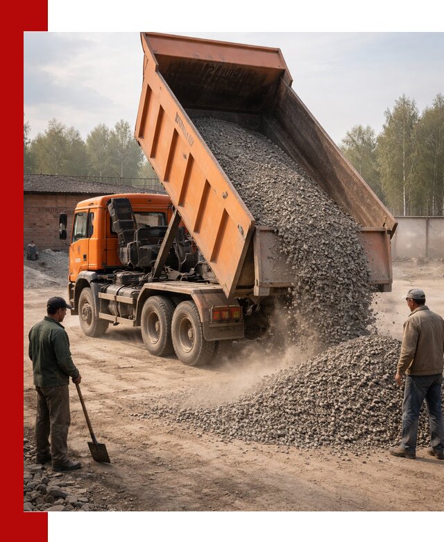 Доставка самосвалом 20 м3 в Ноябрьске быстро и надежно