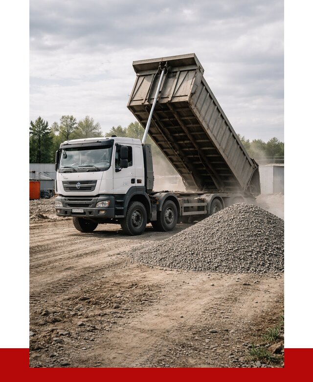 Доставка самосвалом 40 кубов в Ноябрьске от 9117 р. | ПРОНЕРУДНбс