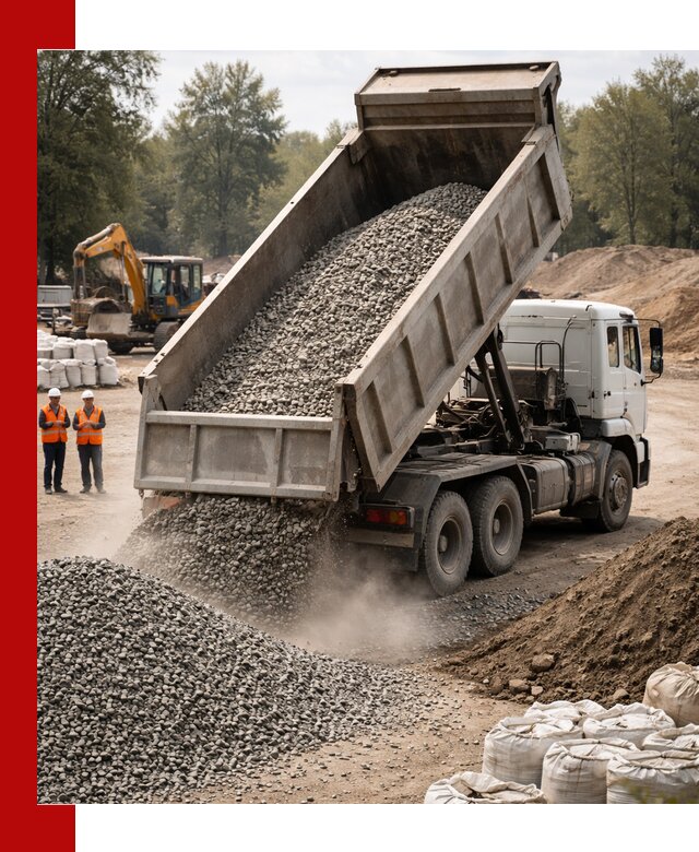 Аренда самосвала в Ноябрьске для доставки сыпучих и нерудных материалов