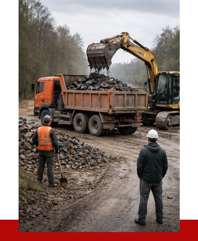 Вывоз асфальта в Ноябрьске от 4559 р. самосвалом ПРОНЕРУДНбс