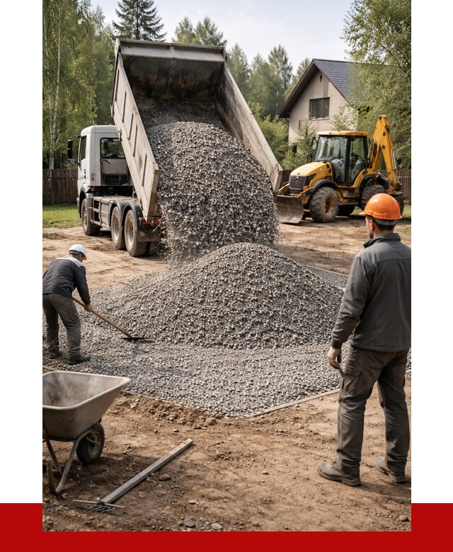 Отсыпка участка щебнем в Ноябрьске от 6585 р. ПРОНЕРУДНбс