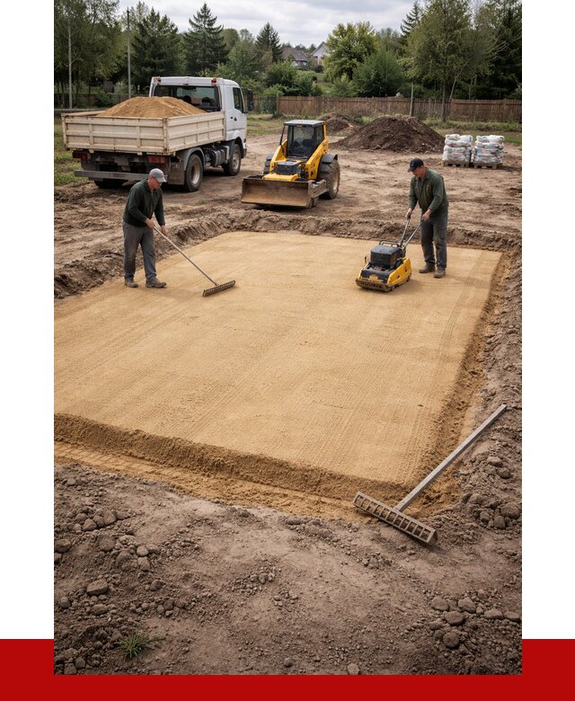 Устройство песчаной подушки в Ноябрьске от 4559 р. ПРОНЕРУДНбс